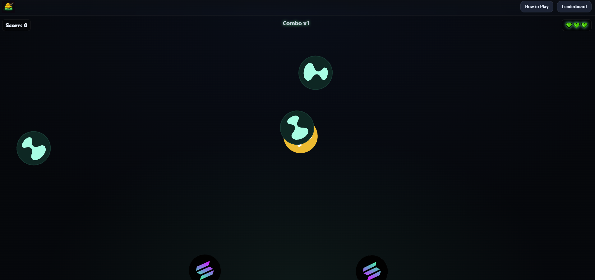Coin Ninja — Slice to Earn - Farcaster Mini Apps screenshot